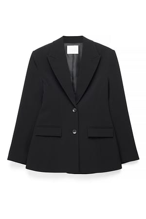 Black Taillierter Hourglass-Blazer