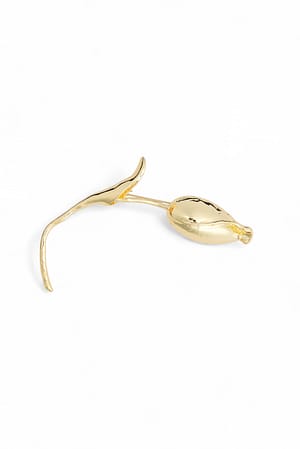 Gold Blumenbrosche