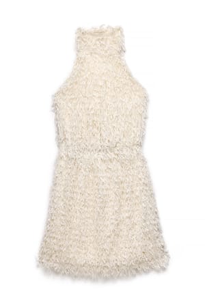White Fringe halterkjole