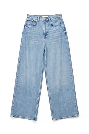 Blue Jeans suaves holgados de cintura alta