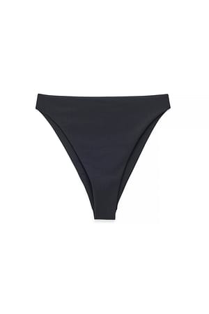 Black Braguita de bikini de talle alto