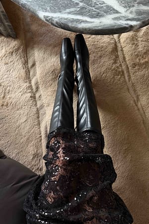 Black High Shaft Boots