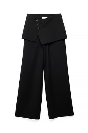 Black Jersey Skirt Tailored Trousers