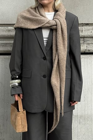 Dark Grey Oversized Blazer