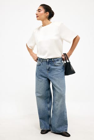 Light Blue Low Waist Baggy Jeans
