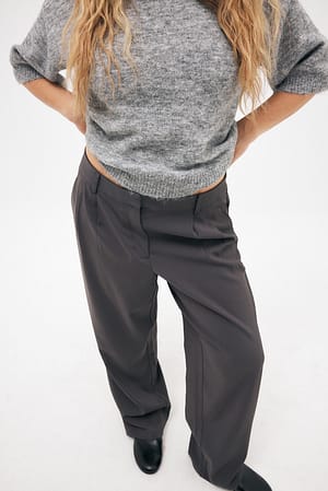 Grey Dressbukse med lavt liv