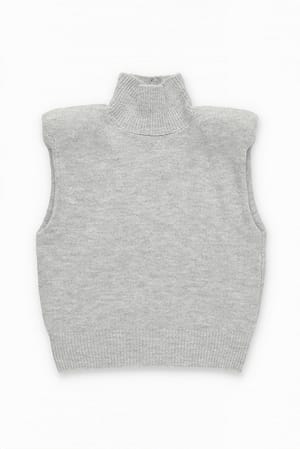 grey knit vest ... s/m