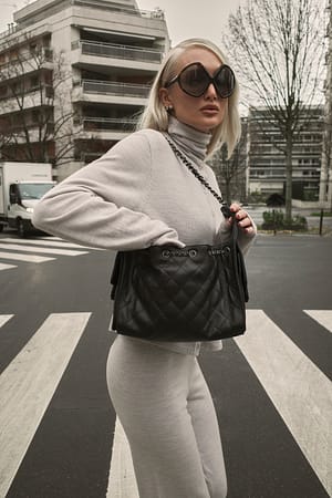 Grey Strickhose aus Merinowolle mit mittlerer Taille