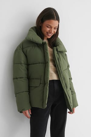 Dark Green Vadderad jacka