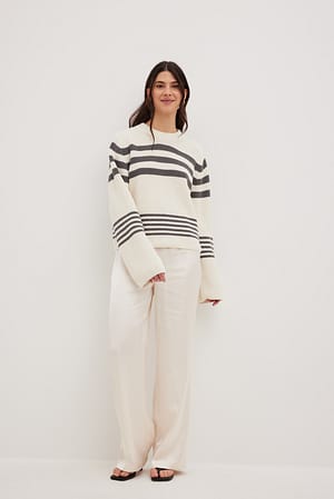The Riviera Striped Knit Sweater main image 1
