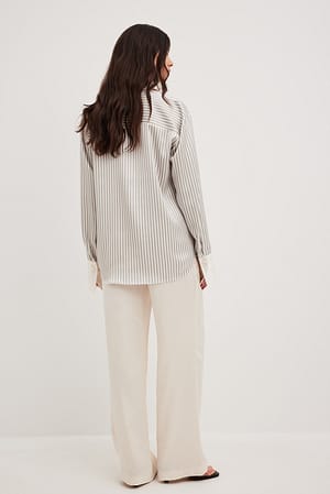 Satin Striped Shirt