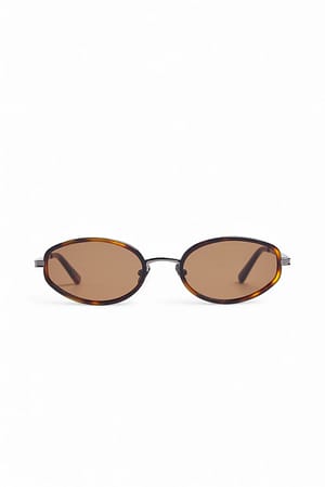 Tortois Gafas de sol con montura ovalada