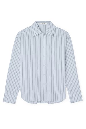 untold oversize shirt / blue|navy stripe