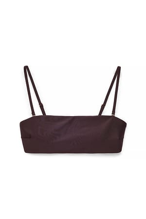 Brown Bikinitop met padding
