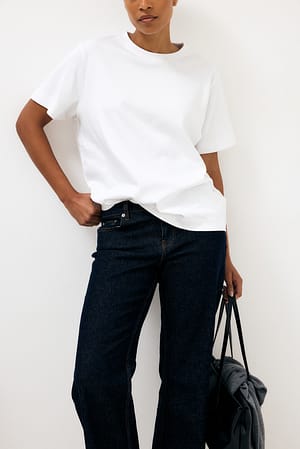 White Camiseta de algodón pima