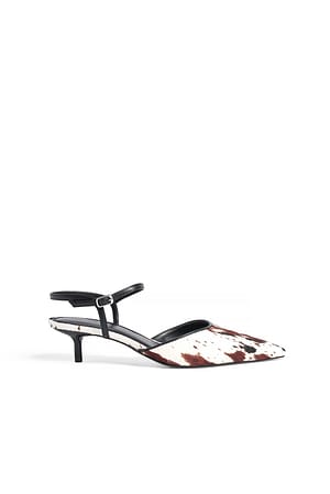 Cow Print Printed Leather Pumps
