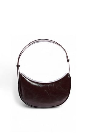 Brown Bolso de mano redondo