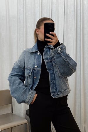 Blue Rundermet denimjakke