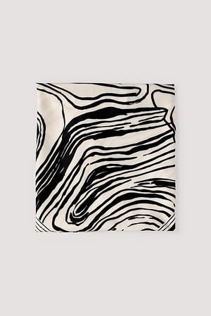 Black Colour - Bcarlet Satin Scarf 208329 - Sky Blue