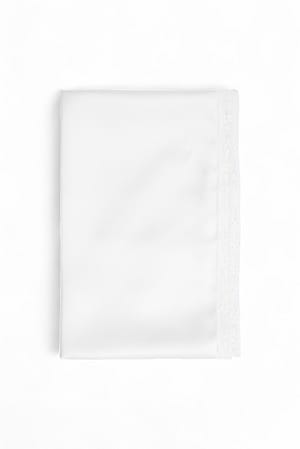 White Satijnen driehoekige sjaal