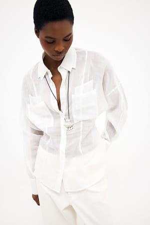 White Sheer Shirt