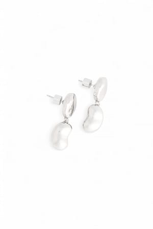 Silver Silberne Tropfenohrringe
