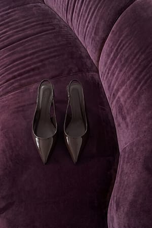 Medium/Brown Slingback-pumps