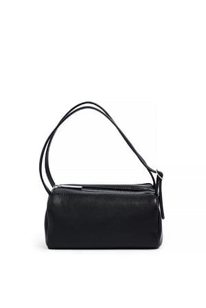 Black Weiche Lederhandtasche