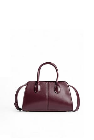 Burgundy Squared Handbag