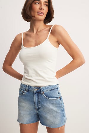 Stretch Denim Shorts Blue | NA-KD