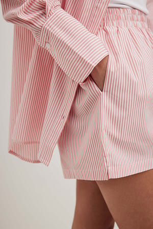 Pink Striped Carolina Shorts