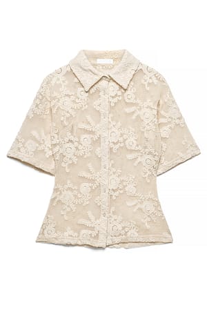 Offwhite Structured Collar Shirt
