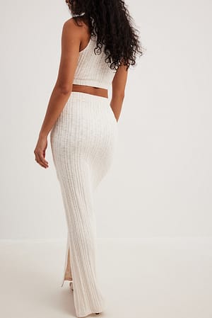 Beaded Embroidered Near Slit Detail Maxi Ddress