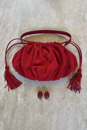 Red Bolso de ante