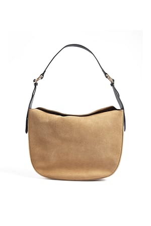 Tan Suede Shoulder Bag