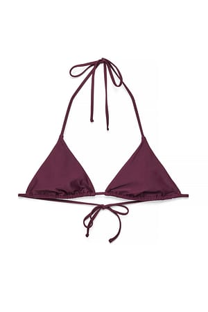 Aubergine Triangel bikinitop