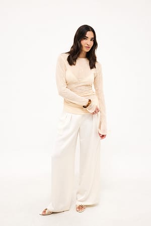 Offwhite Wired Sleeve Jersey Top