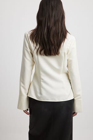 Petal Dew Full Size Floral V-Neck Tie Detail Blouse main image 1