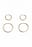 2-pack Rhinestone Hoops