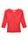 3/4 V-Ausschnitt Jersey-Oberteil