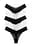 5er-Pack Spitzenband-Tanga