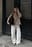 Wool Blend High Neck Short Coat