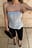 Linen Lyocell Blend Seam Detail Hourglass Top