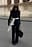Wide Leg Low Waist Chenille Pants