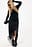 Asymmetric Lace Midi Skirt