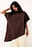 Blouse asymétrique à col montant
