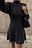 Balloon Sleeve Knitted Turtleneck Dress