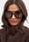 Grosses lunettes de soleil rétro