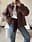 Boxy kurzer Trenchcoat