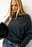 Brushed Wool Batwing Turtleneck Knitted Sweater